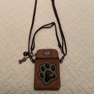Chala Dog Paw Print Phone Purse Mini Crossbody